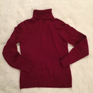Ann Taylor Burgundy Cashmere Sweater